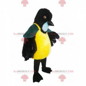 Mascotte d'oiseau coloré et majestueux. Costume d'oiseau -