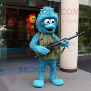 Turquoise Sniper mascotte...