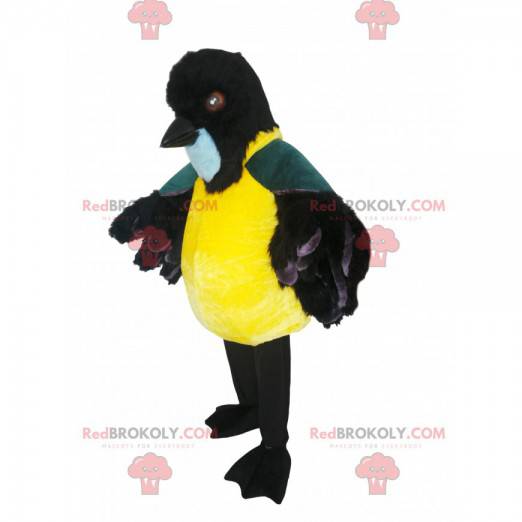 Mascot pájaro colorido y majestuoso. Disfraz de pájaro -