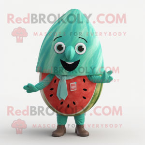 Turkos vattenmelon maskot...