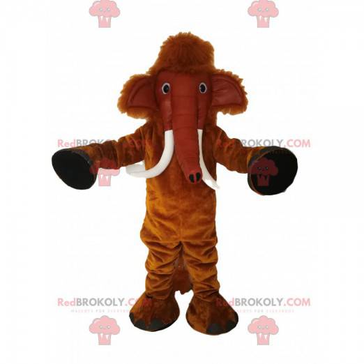 Brown mammoth mascot. Mammoth costume - Redbrokoly.com