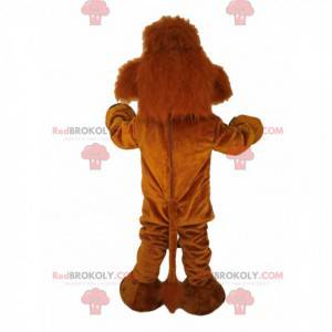 Mascotte de mammouth marron. Costume de mammouth -