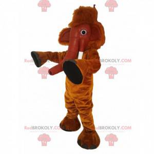 Brun mammutmaskot. Mammoth-kostym - Redbrokoly.com