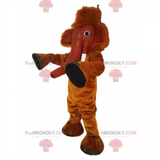 Brown mammoth mascot. Mammoth costume - Redbrokoly.com