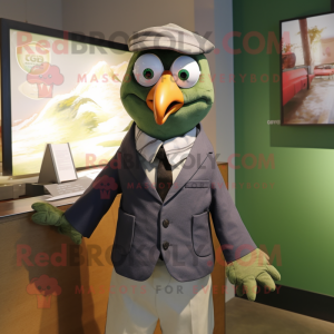 Olive Gull maskot kostym...
