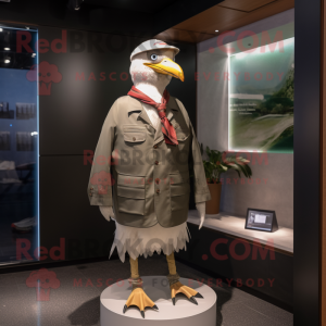 Olive Gull maskot kostyme...