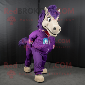 Purple Horse mascotte...