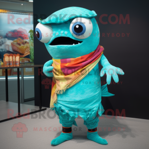 Cyan Fish Tacos maskot...