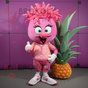 Pink Pineapple maskot...