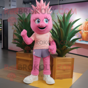 Pink Pineapple maskot...