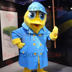 Yellow Blue Jay mascotte...