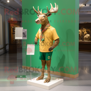 Gold Irish Elk maskot...