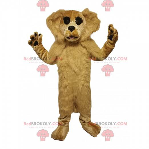 Beige hond mascotte. Beige hondenkostuum - Redbrokoly.com