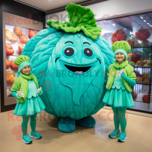 Turquoise Cabbage mascotte...