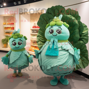 Turquoise Cabbage mascotte...