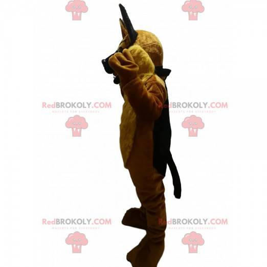 Brun tysk herde maskot. Schäferdräkt - Redbrokoly.com