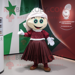 Maroon Irish Flag mascotte...