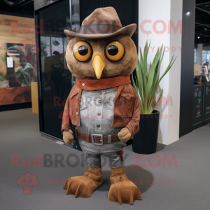 Rust Owl maskot kostume...