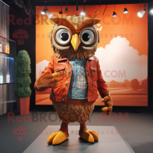 Rust Owl maskot kostym...