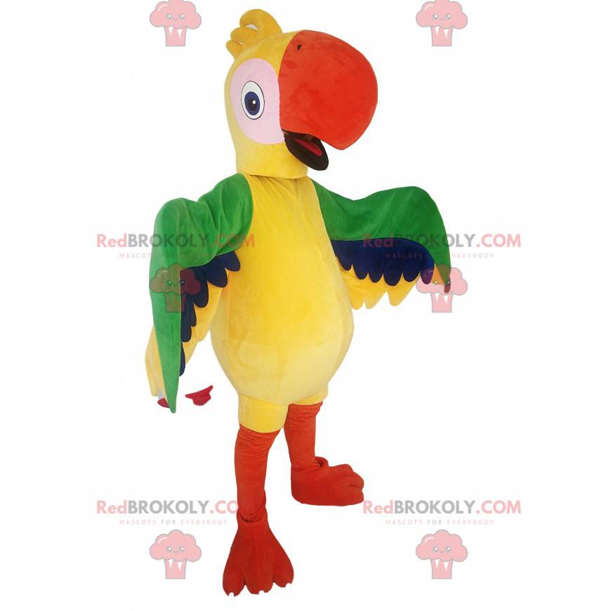 Mehrfarbiges Papageienmaskottchen. Papageienkostüm - Mehrfarbiges Papageienmaskottchen. Papageienkostüm -
