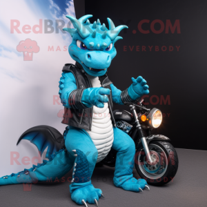 Cyan Dragon mascotte...