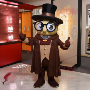 Brown Ring Master maskot...