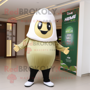 Oliven Dim Sum maskot drakt...