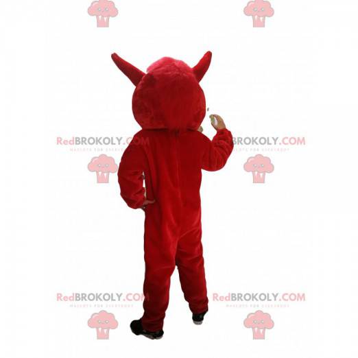 Mascote de javali vermelho com orelhas grandes - Redbrokoly.com