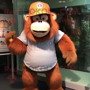 Perzik orang-oetan mascotte...