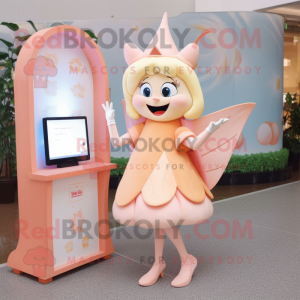 Peach Tooth Fairy maskot...