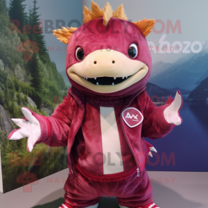 Maroon Axolotls mascotte...