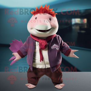 Maroon Axolotls mascotte...