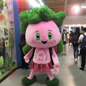 Pink Broccoli maskot...