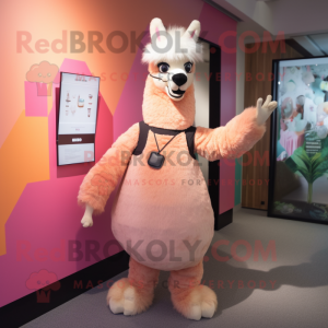 Peach Llama mascotte...