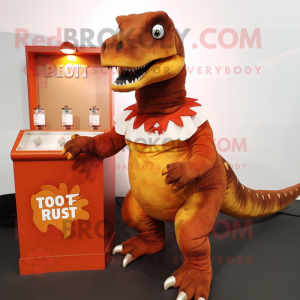 Rust Tyrannosaurus maskot...