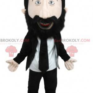 Mascotte d'homme en costume cravate - Redbrokoly.com