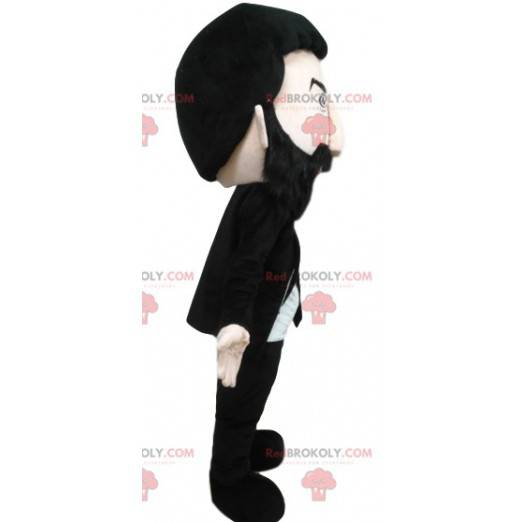 Homem mascote de terno e gravata - Redbrokoly.com