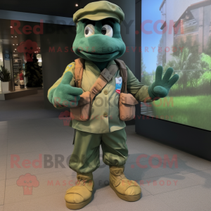 Cyan Green Beret mascotte...