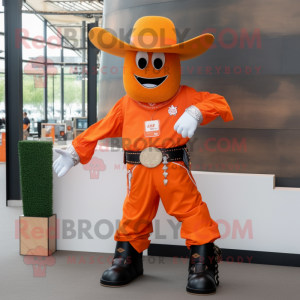 Orange Cowboy mascotte...