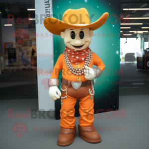 Orange Cowboy maskot...