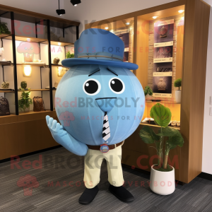 Sky Blue Melon maskot...