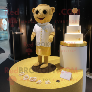 Goldene Hochzeitstorte als...
