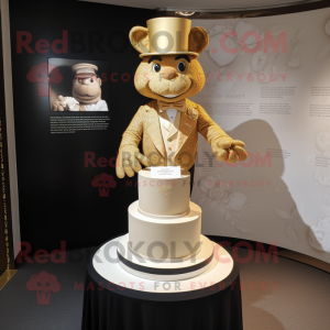 Goldene Hochzeitstorte als...