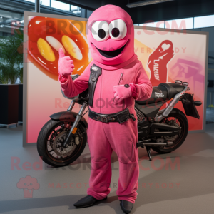 Pink Currywurst mascotte...