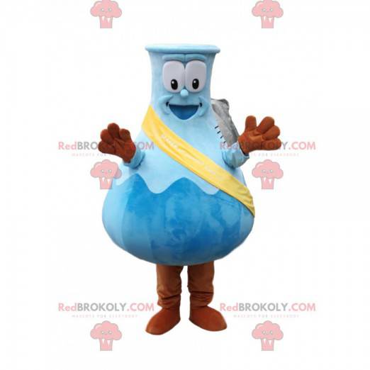Mascota de matraz de laboratorio muy alegre - Redbrokoly.com