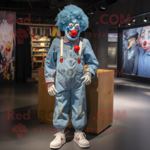 Himmelblauer Clown als...