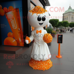 Orange Pop Corn mascotte...