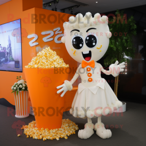 Orange Pop Corn mascotte...