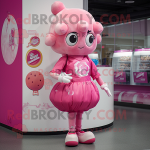 Pink Candy mascotte kostuum...