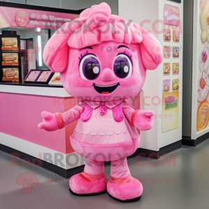 Pink Candy maskot drakt...